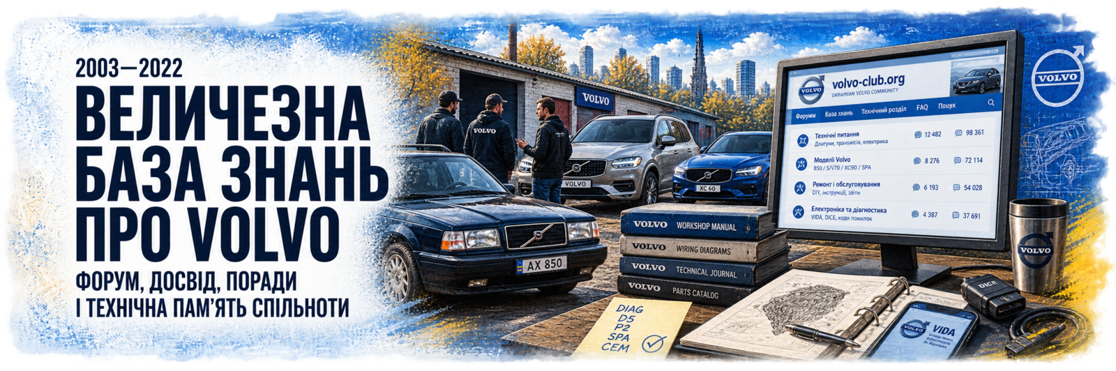 Величезна база знань про Volvo